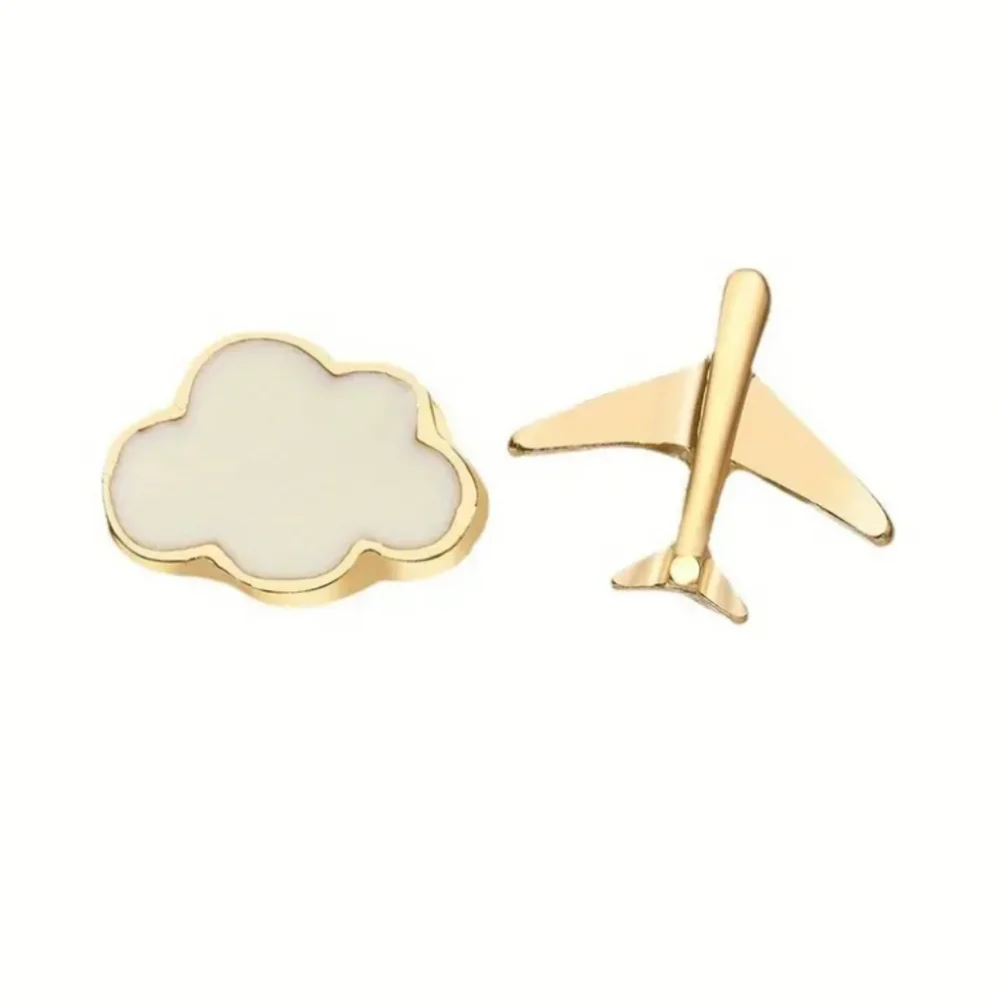 Small Cloud and Airplane Earrings